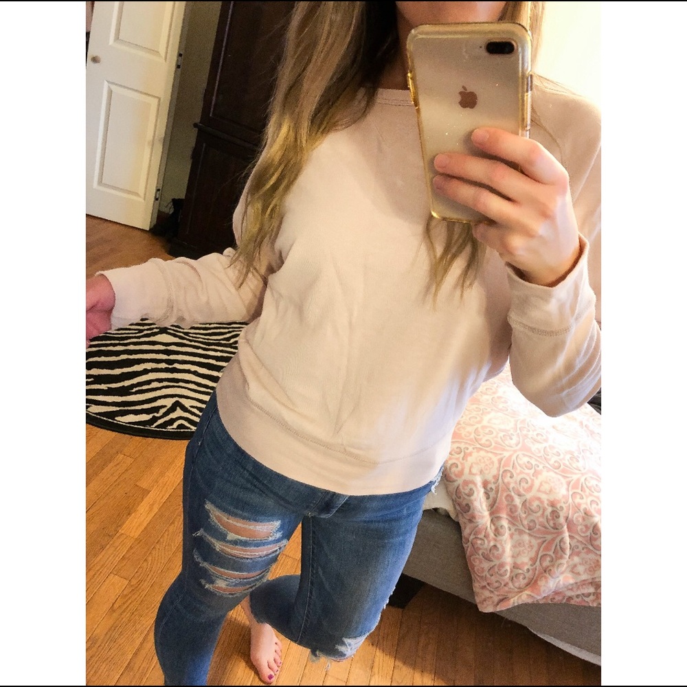 Blush pink long sleeve